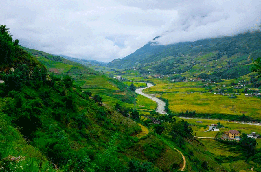 Un circuit de vélo à Sapa
